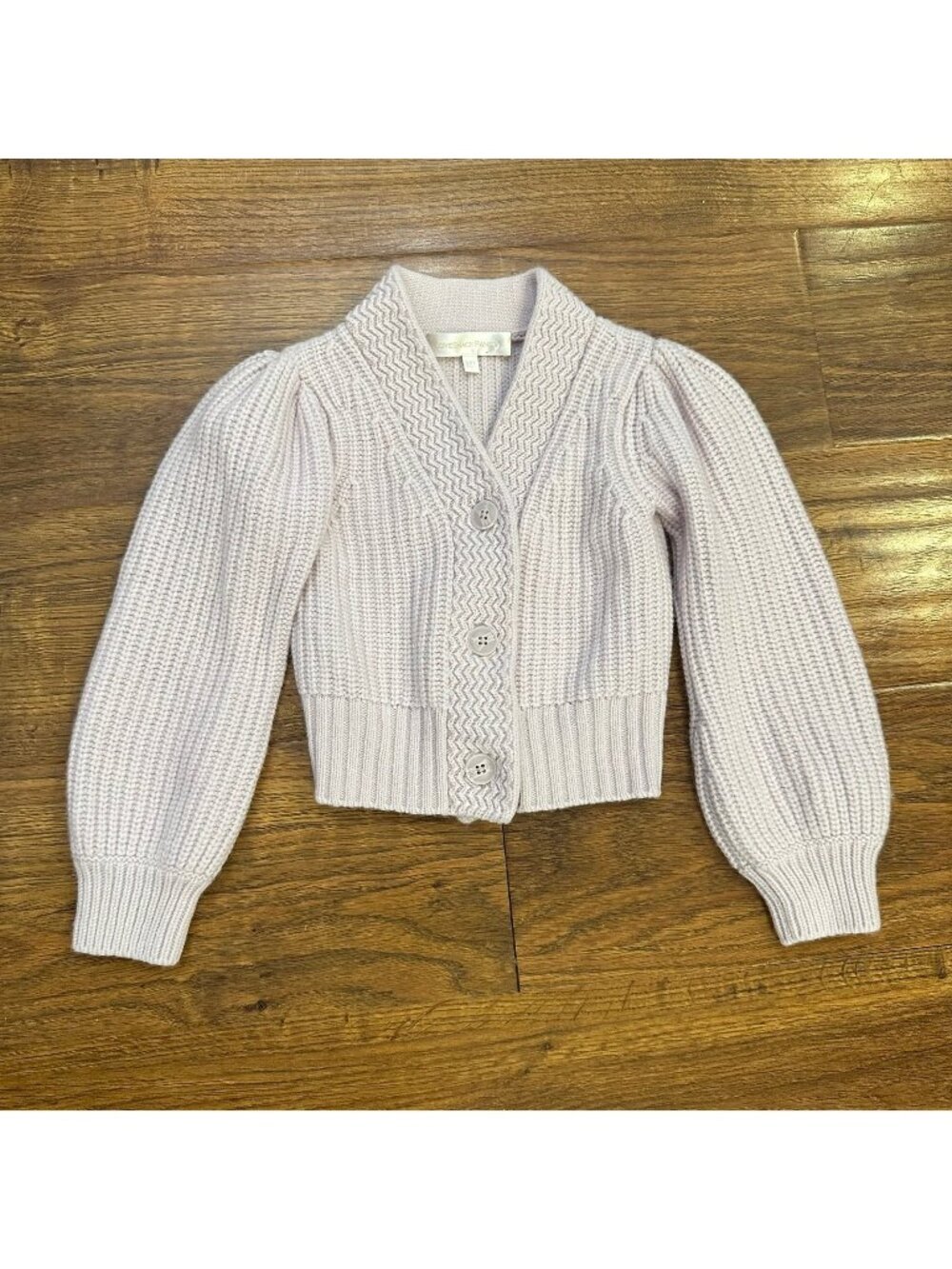 Loveshackfancy mini Avignon wool cashmere sweater cardigan